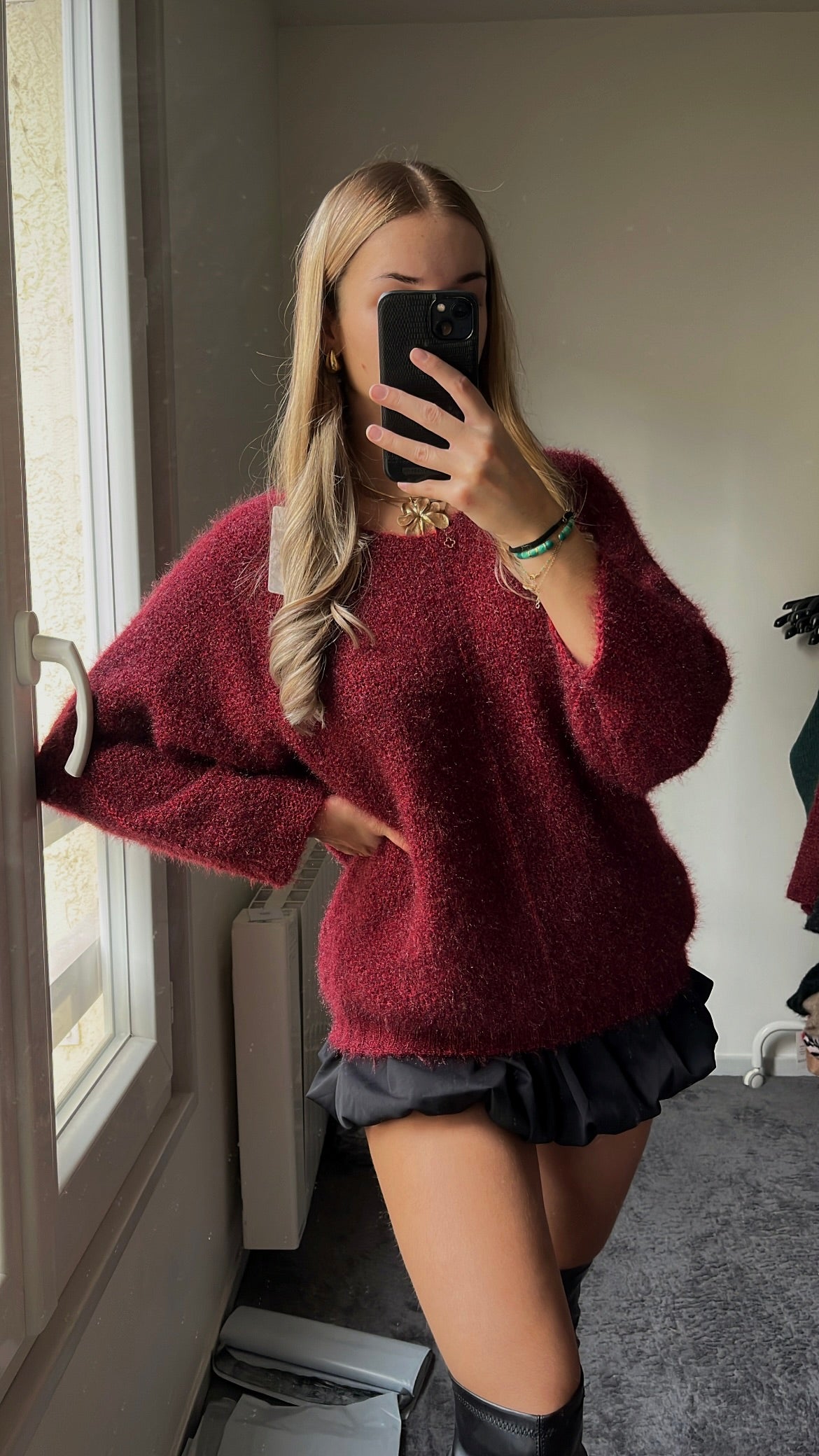 PULL BORDEAUX