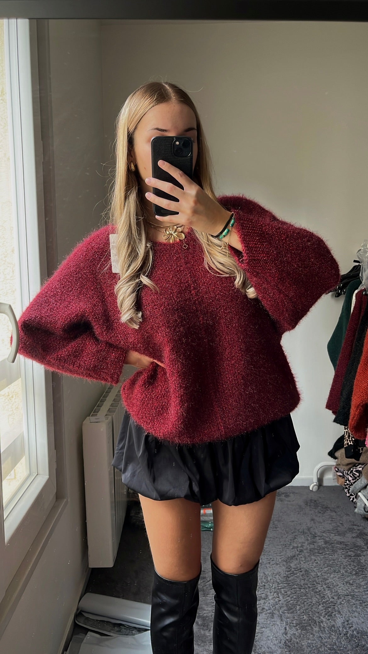 PULL BORDEAUX