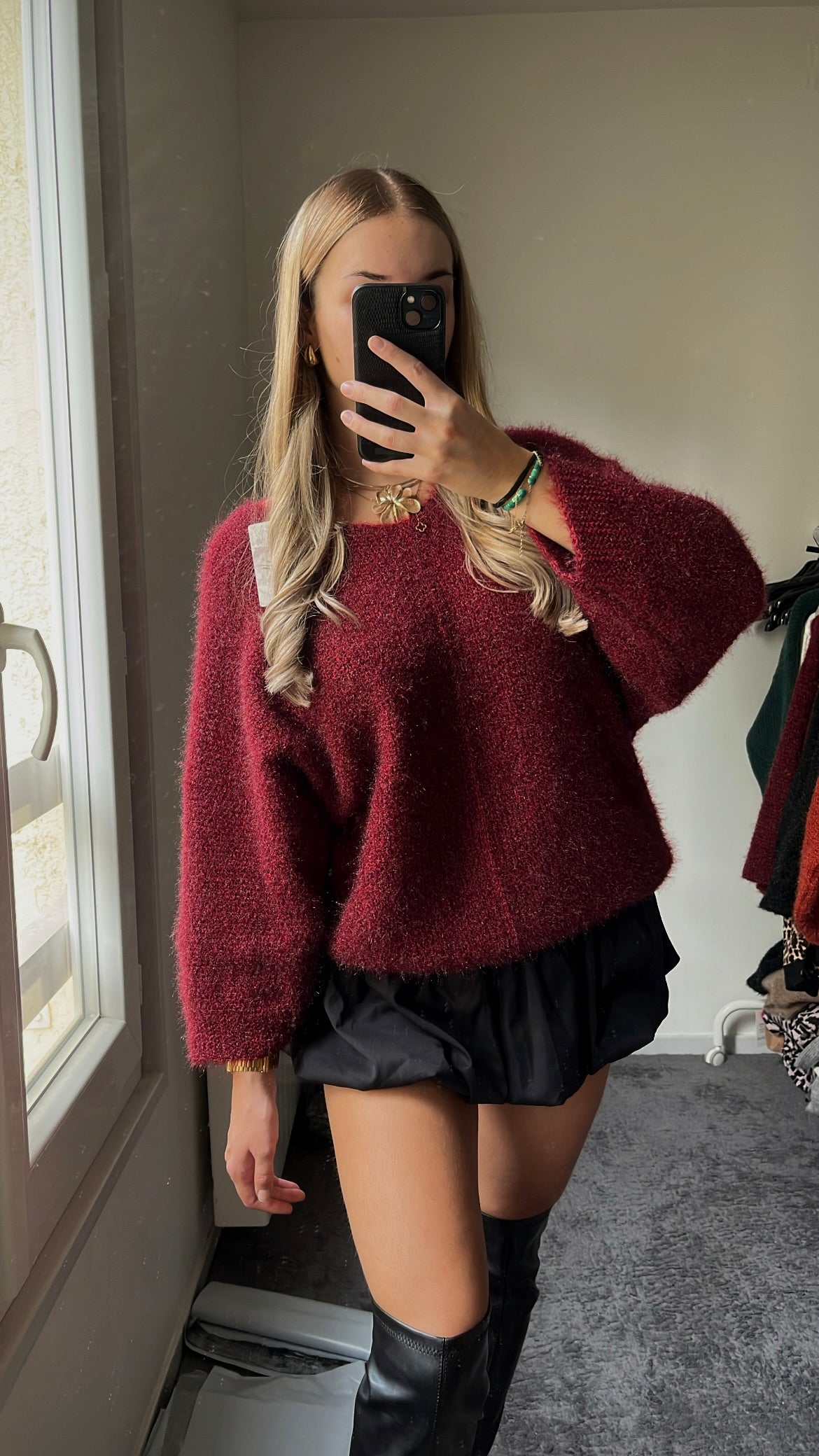 PULL BORDEAUX